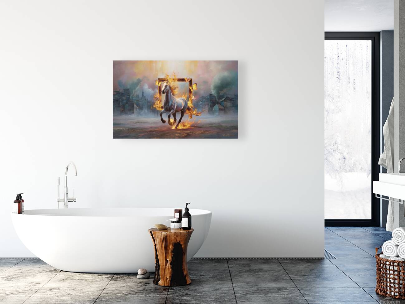 abstract oil painting of flowers 4 Reproduction