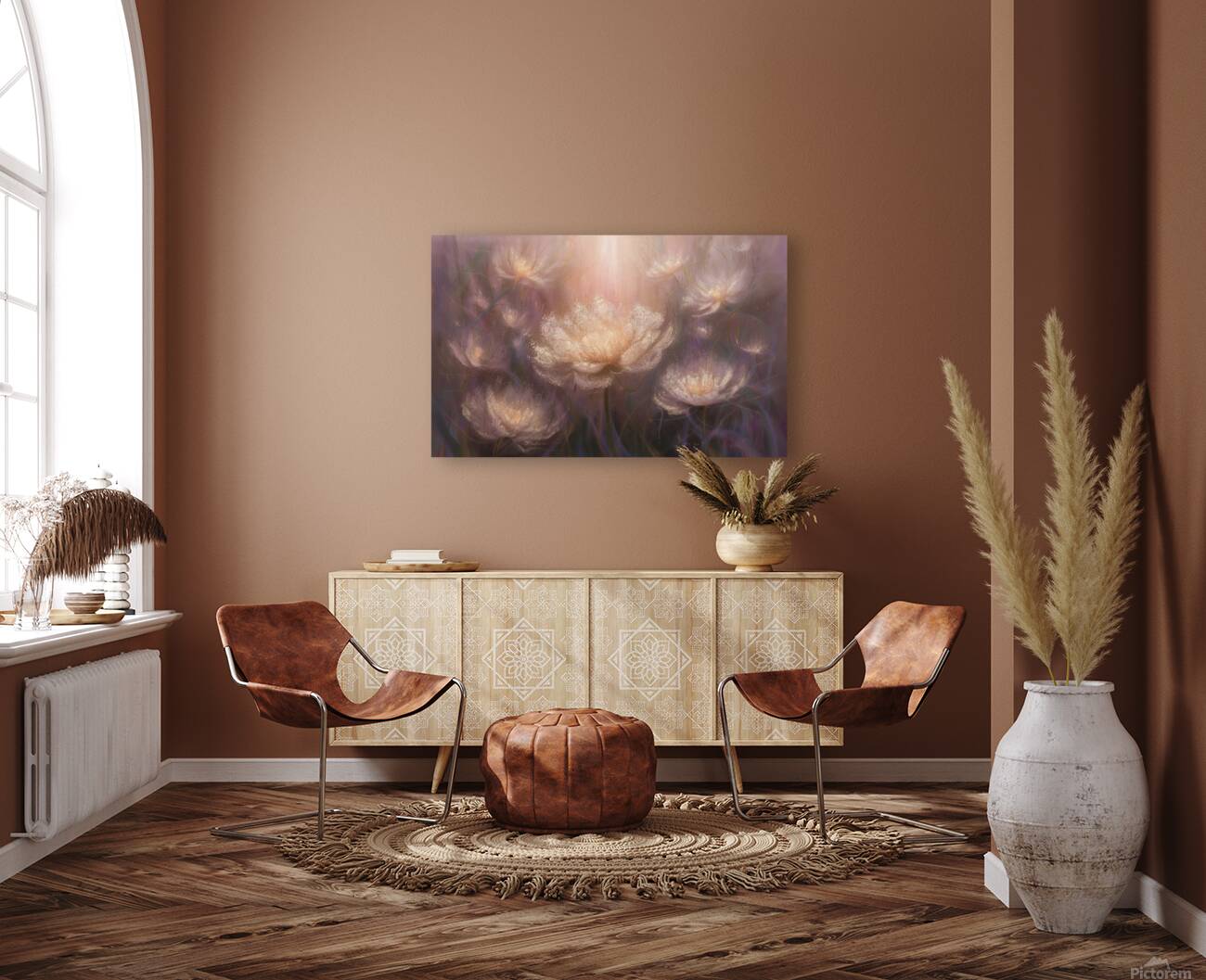 abstract oil painting of flowers 5 Reproduction