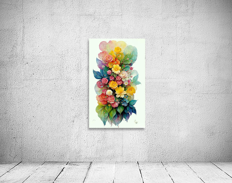 abstract oil painting of flowers 9 Wall Preview