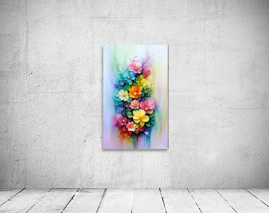 abstract oil painting of flowers 25 Wall Preview