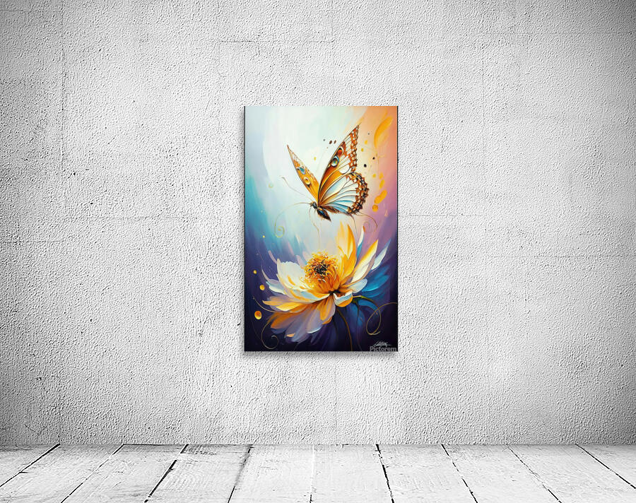 abstract oil painting of flowers 48 Wall Preview