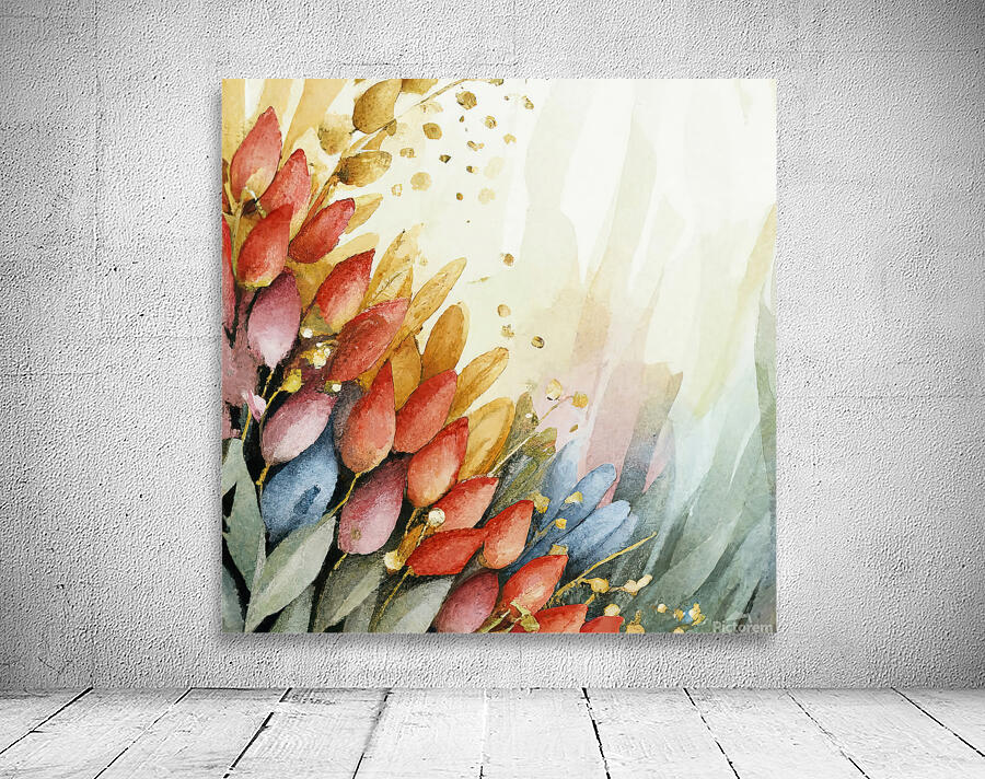 abstract oil painting of flowers 13 Wall Preview