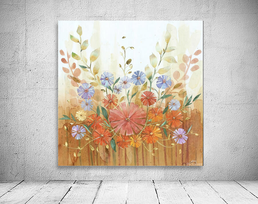 abstract oil painting of flowers 20 Wall Preview