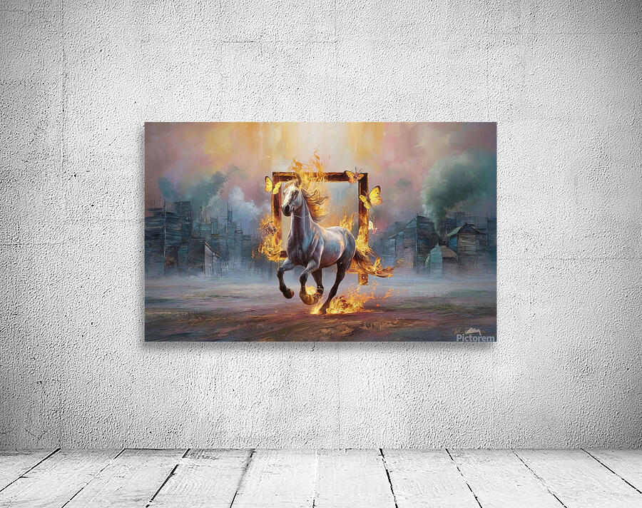 abstract oil painting of flowers 4 Wall Preview