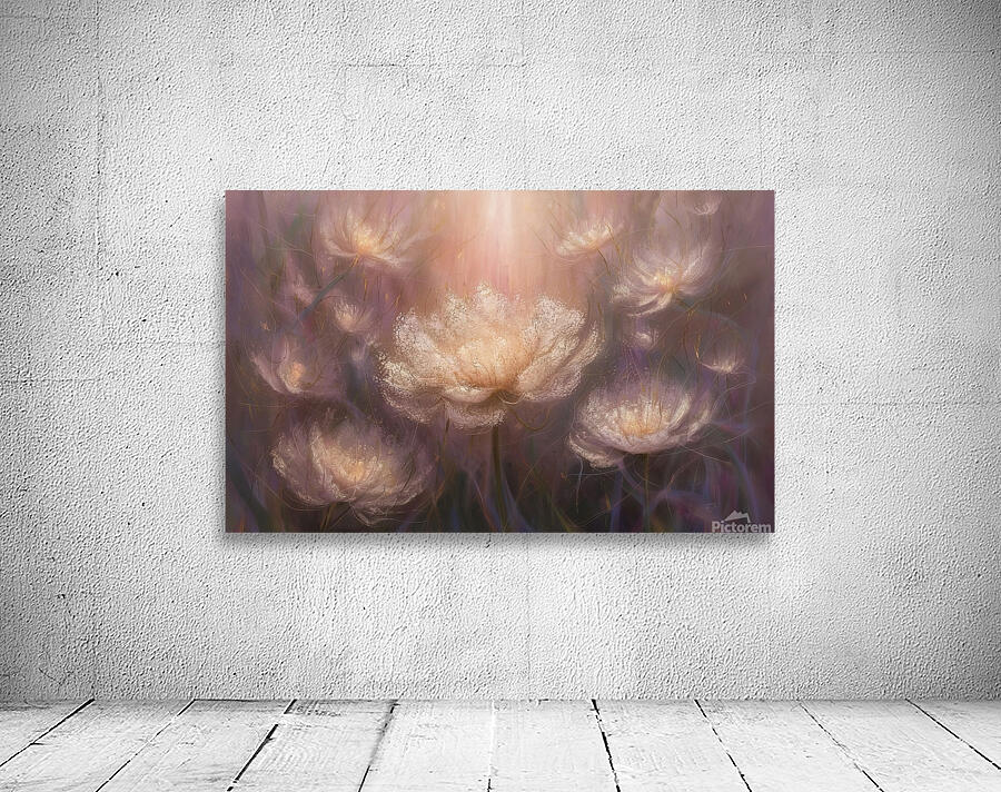 abstract oil painting of flowers 5 Wall Preview