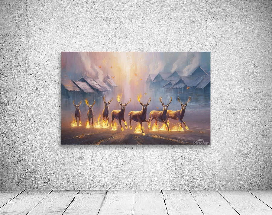 abstract oil painting of flowers 12 Wall Preview