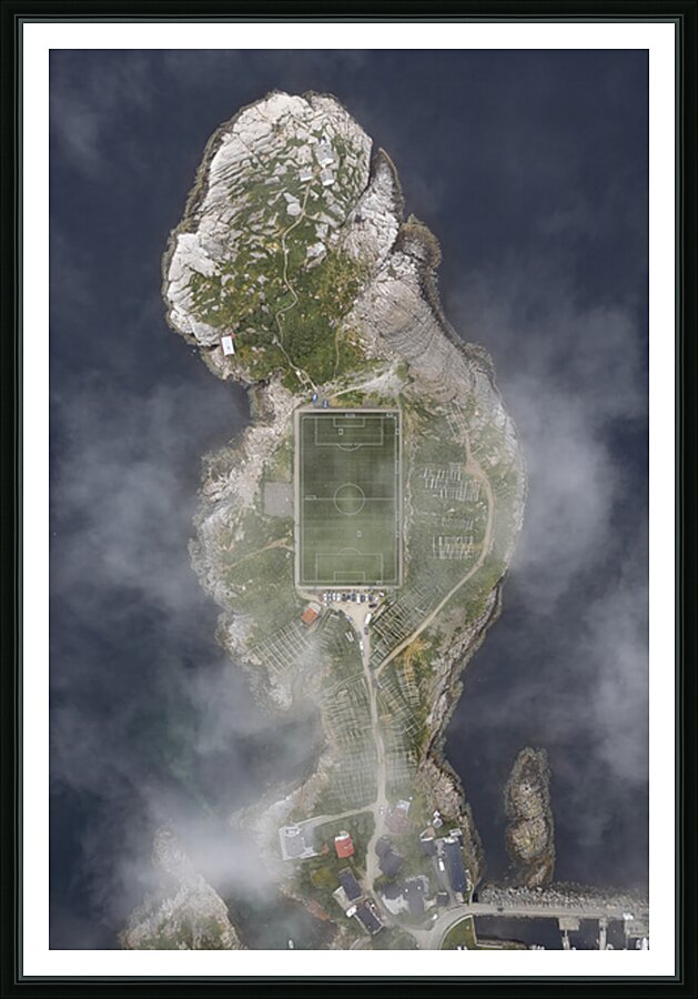 Henningsvar Stadion Picture Frame print