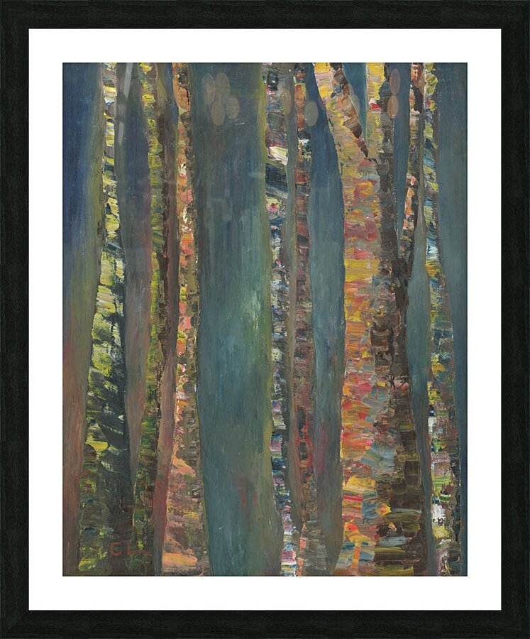Night Forest Picture Frame print