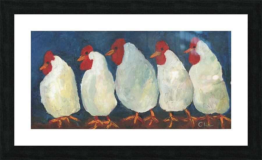 Cluckers Picture Frame print