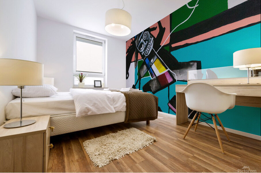 Skateboarder Mural print
