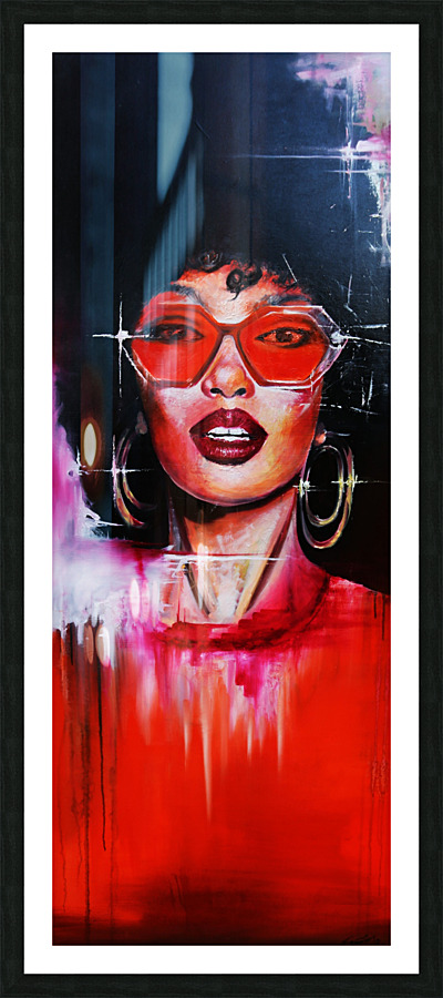 Nightlife Picture Frame print