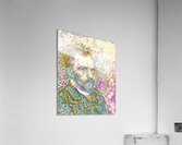 van gogh self portrait 1887 dig watercolor Acrylic Print