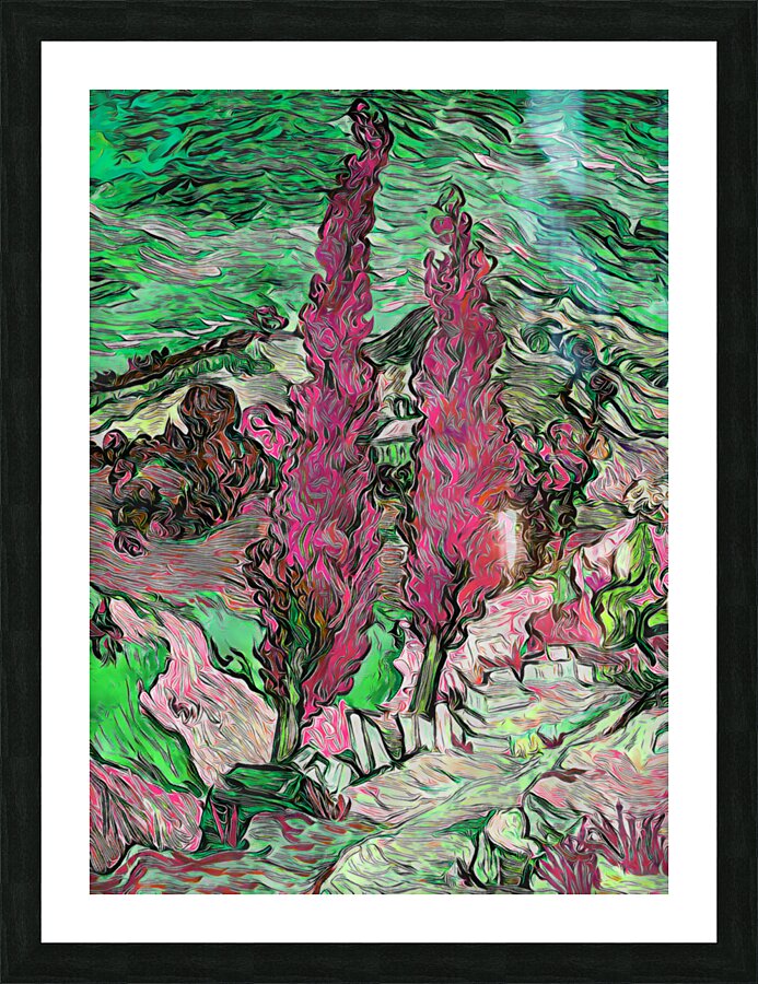 van gogh dig pastel Picture Frame print