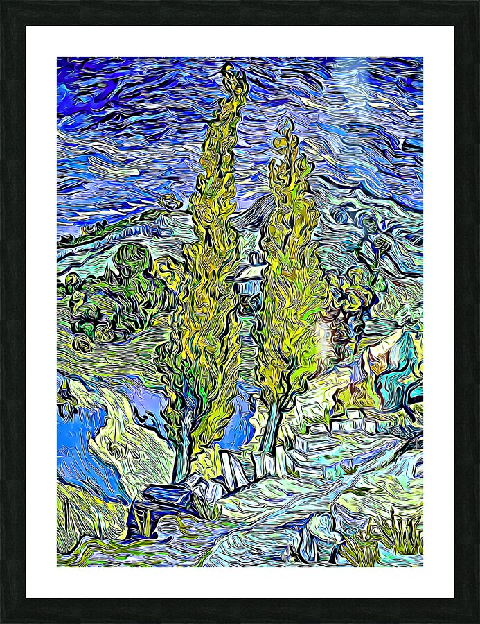 van gogh dig Picture Frame print
