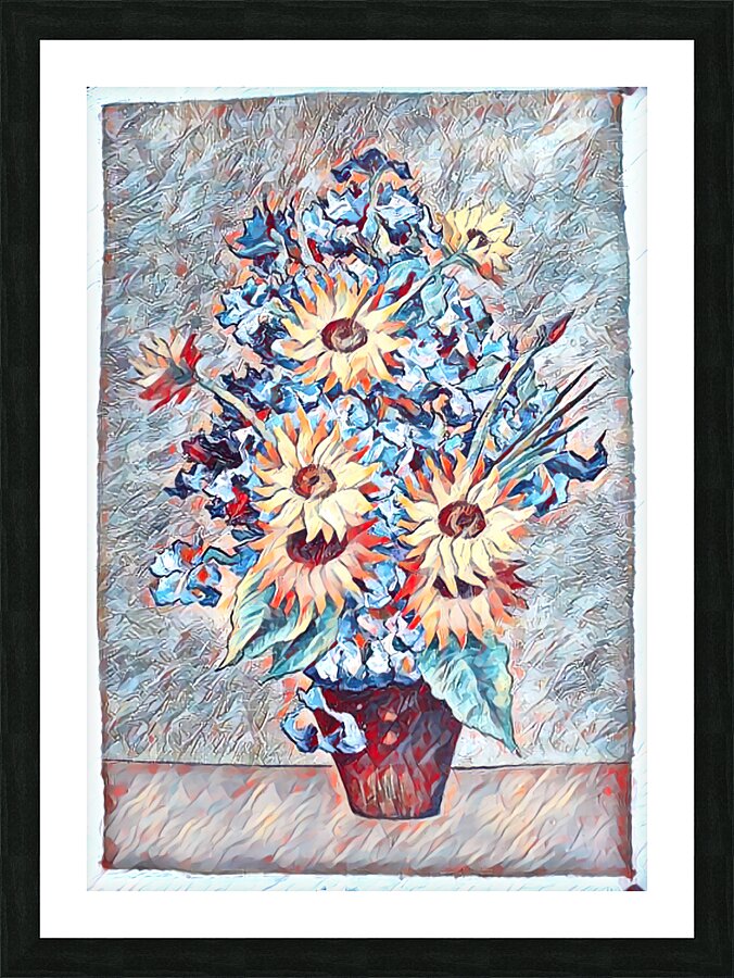 Flower Van Gogh oil painting dig impressionist  Picture Frame print