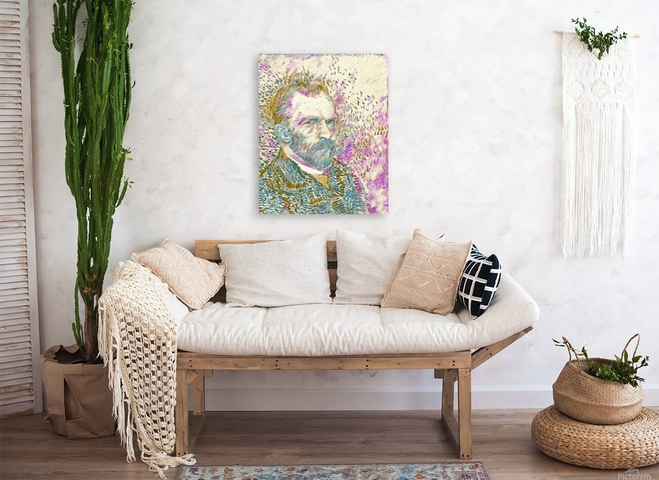 van gogh self portrait 1887 dig watercolor Reproduction