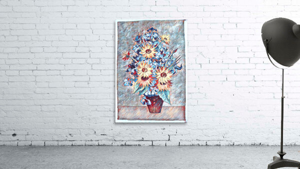 Flower Van Gogh oil painting dig impressionist  Wall Preview