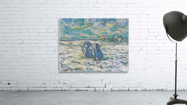 Van Gogh   Zwei grabende Bauerinnen auf schneebe Wall Preview