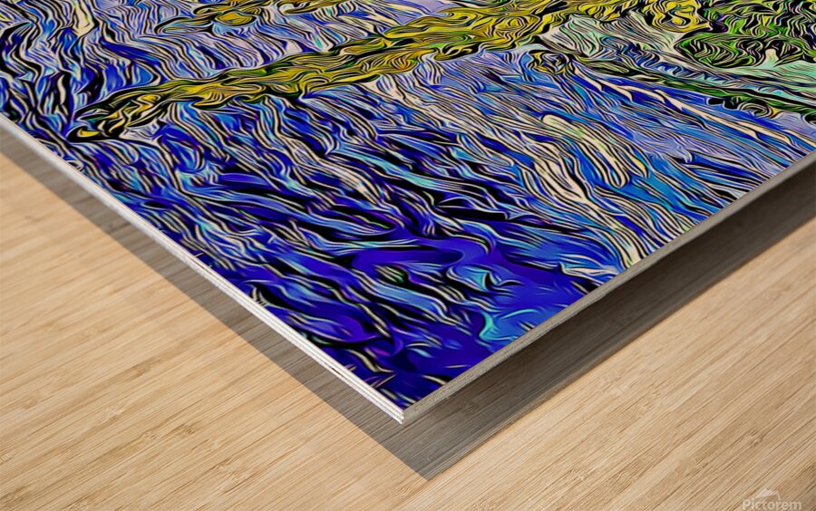 van gogh dig Wood print