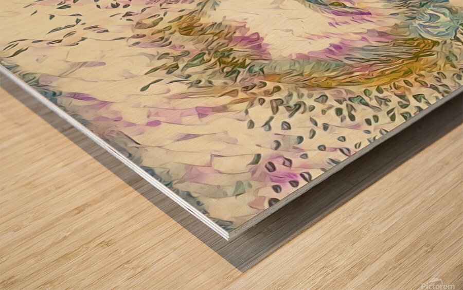 van gogh self portrait 1887 dig watercolor Wood print