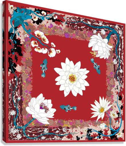Koi & the Lily - Courage Canvas Print
