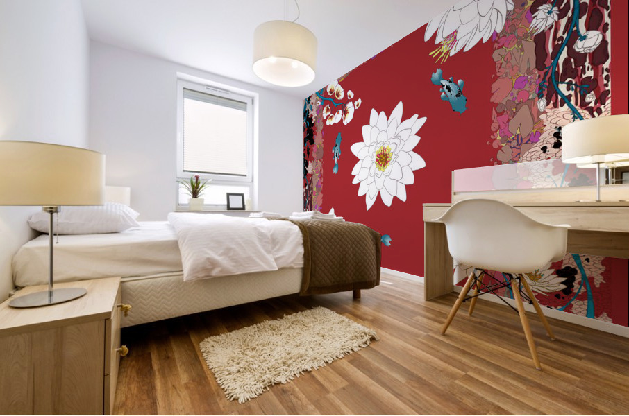Koi & the Lily - Courage Mural print
