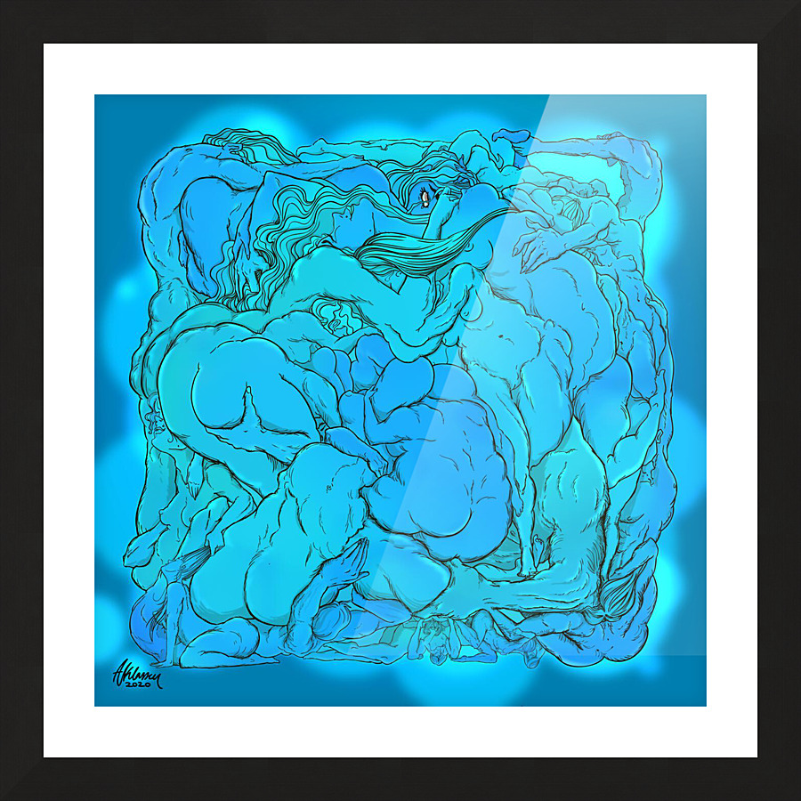 Connect - Liquid Picture Frame print