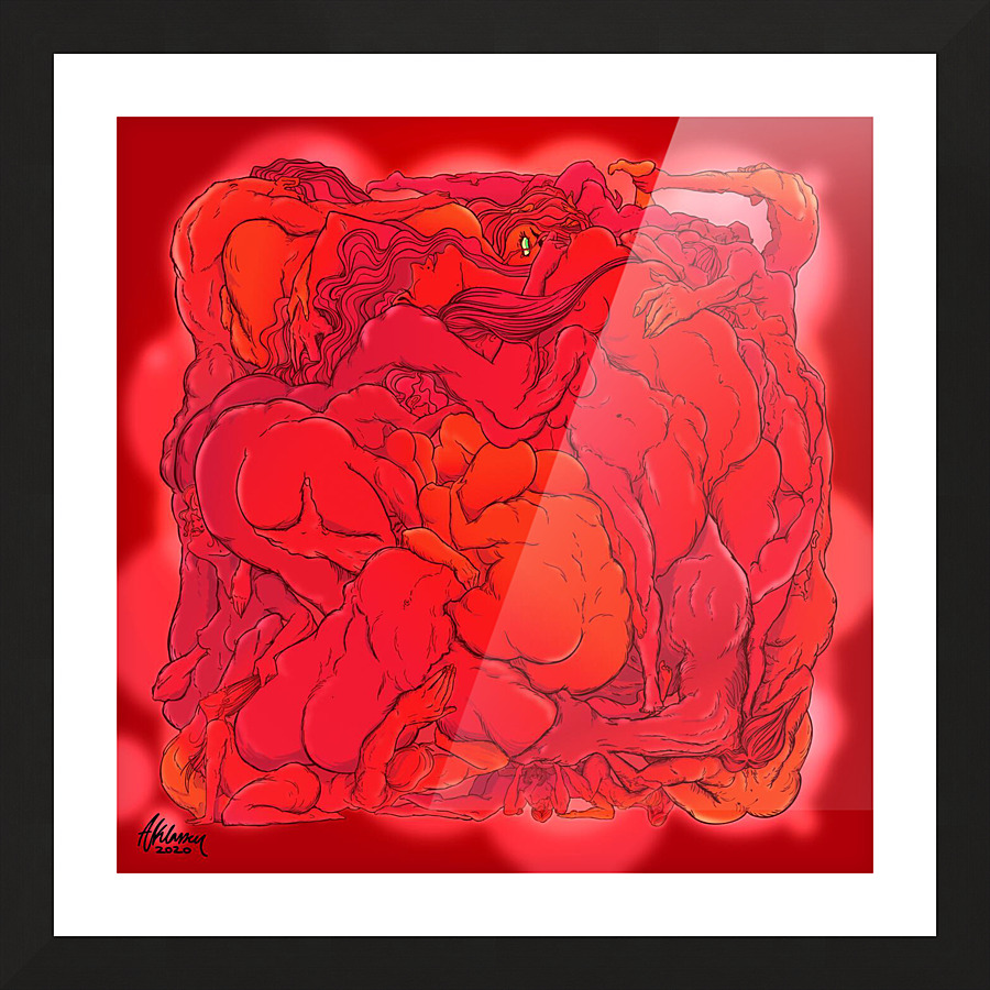Connect - Heat Picture Frame print