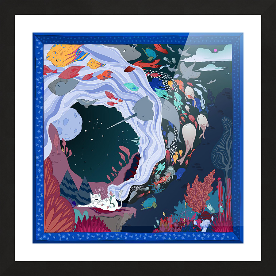 Wonder World 1 Picture Frame print