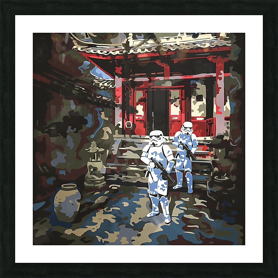 Ancient Echoes Galactic Stance Picture Frame print