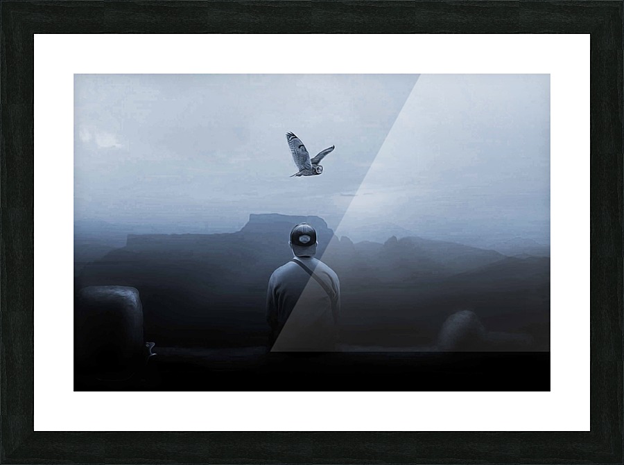 happy and sad Picture Frame print