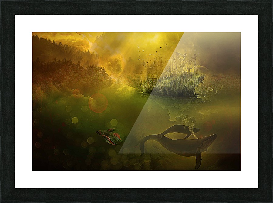 deep sea Picture Frame print