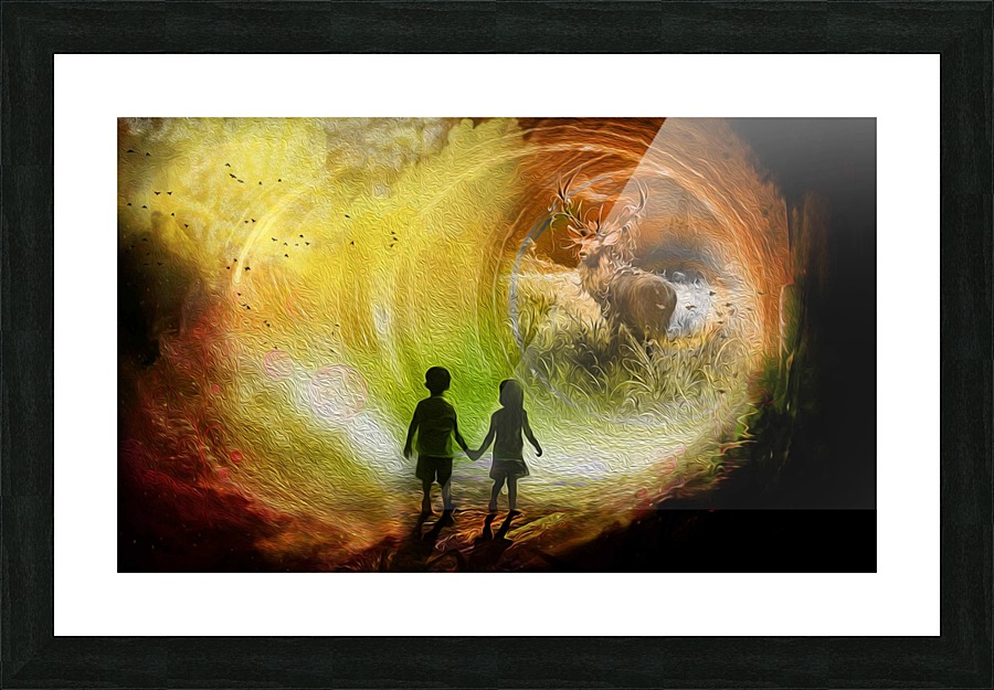 chirld dream 2 Picture Frame print