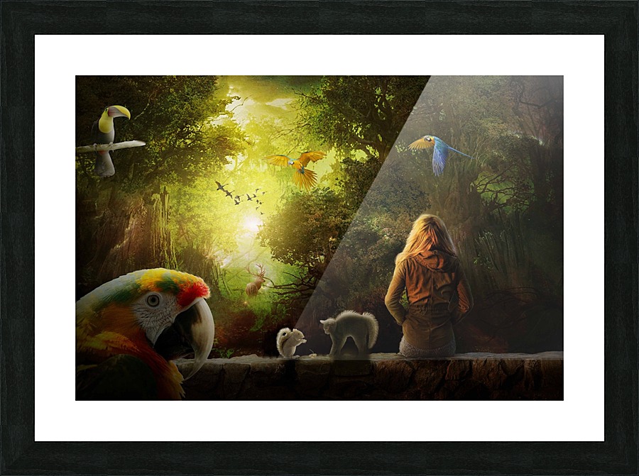 My world   Copy Picture Frame print