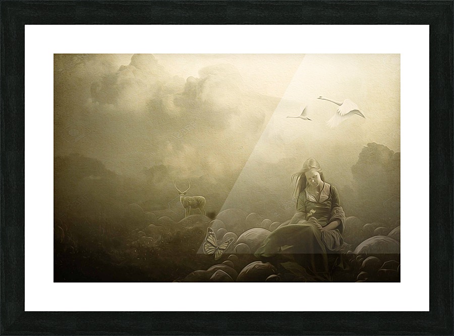Alone Picture Frame print