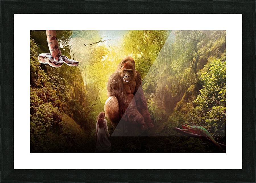 Face to face Picture Frame print