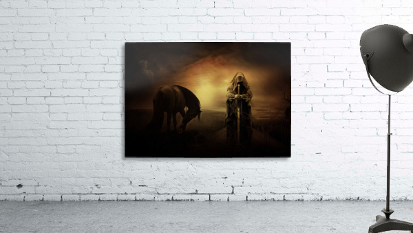 knight with light Wall Preview