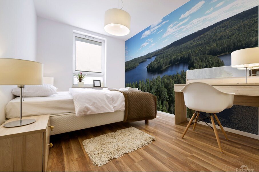 Quebec Lakes Mural print