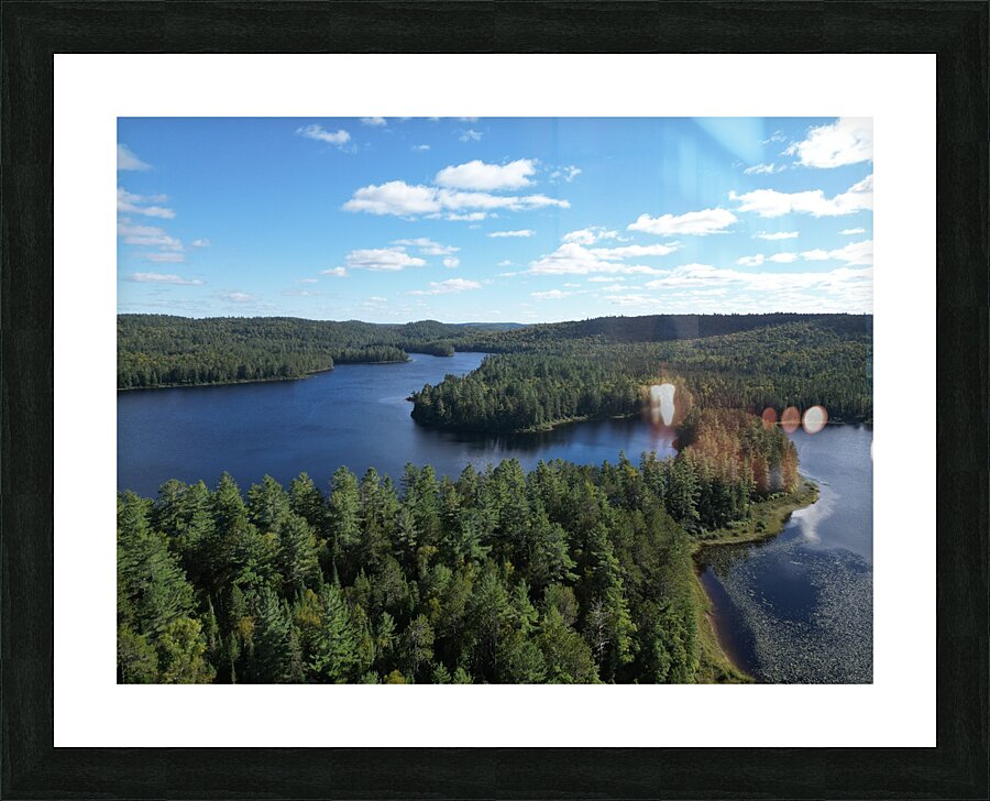 Quebec Lakes Picture Frame print
