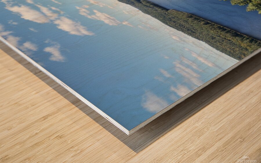 Quebec lakes Wood print