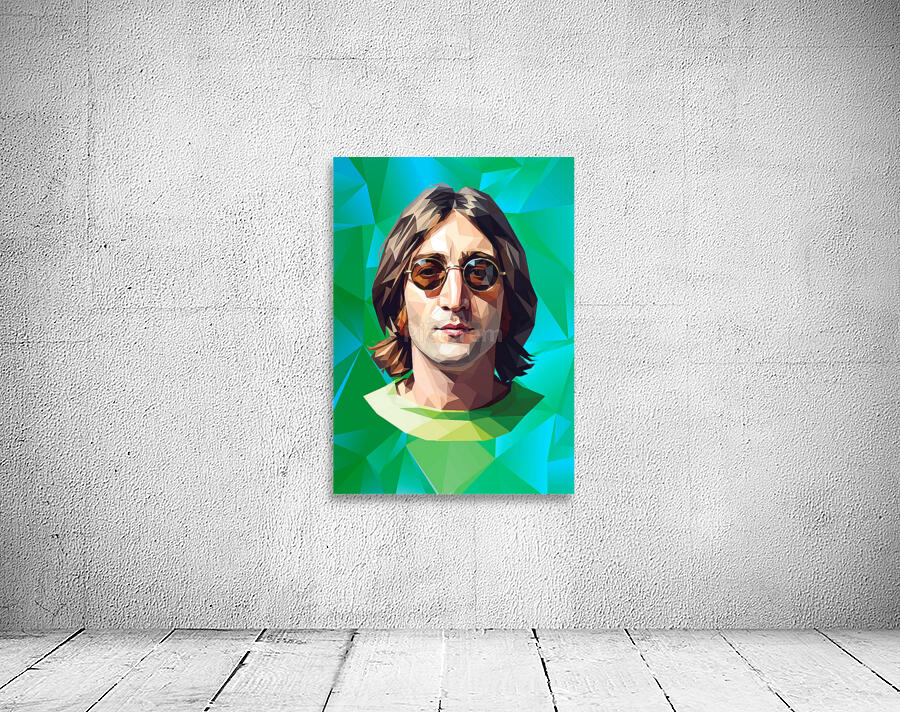 John Lennon Low poly Wall Preview