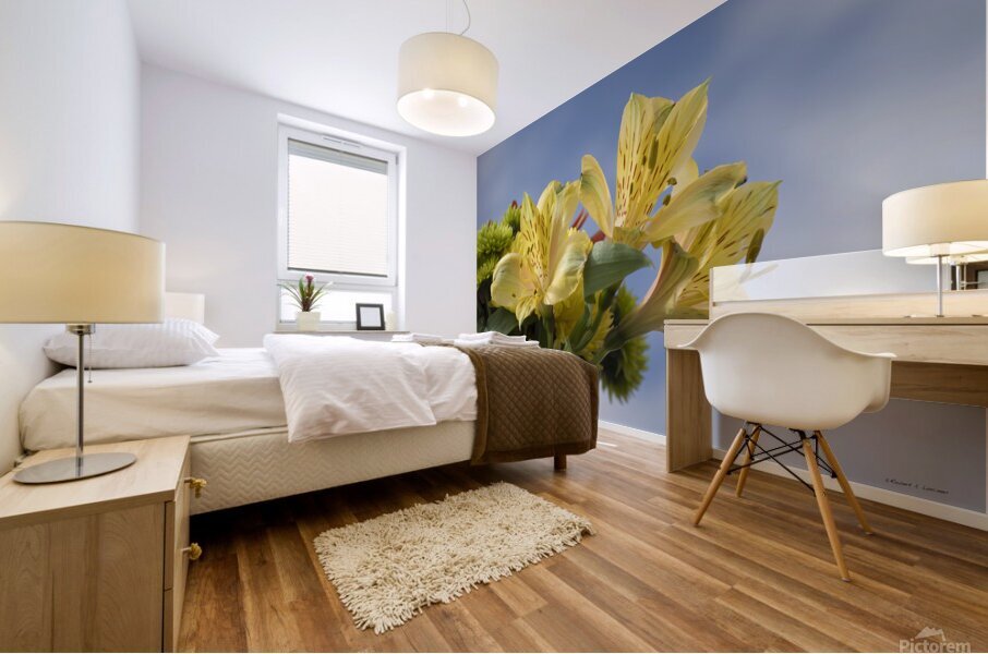 Peruvian Lily Mural print