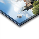 Touristic boat near the Charles bridge in Prague. Acrylic print