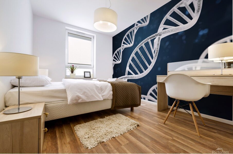 DNA double helix Mural print