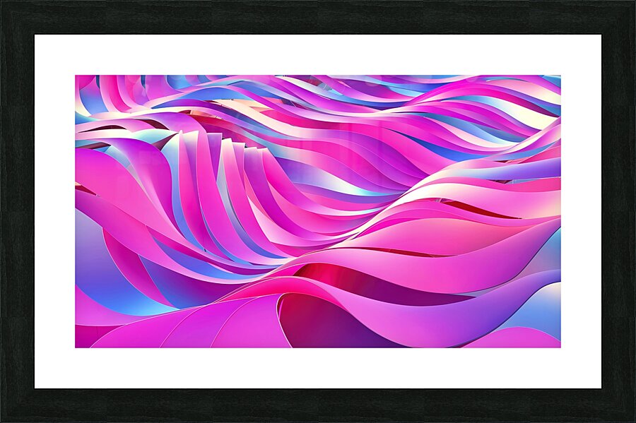 Abstract wave background Picture Frame print