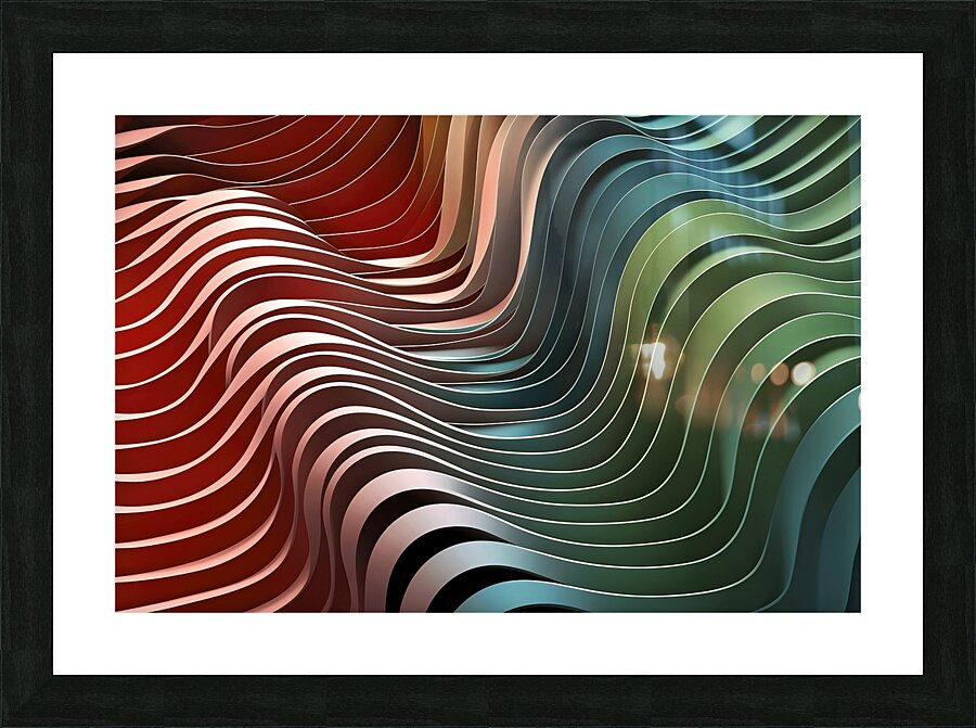 weave lines Picture Frame print