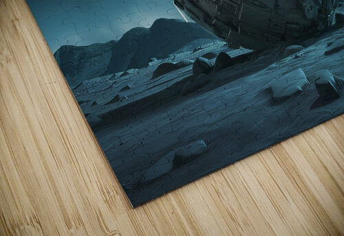 Dark pixels texture futuristic Lucian Dragan puzzle