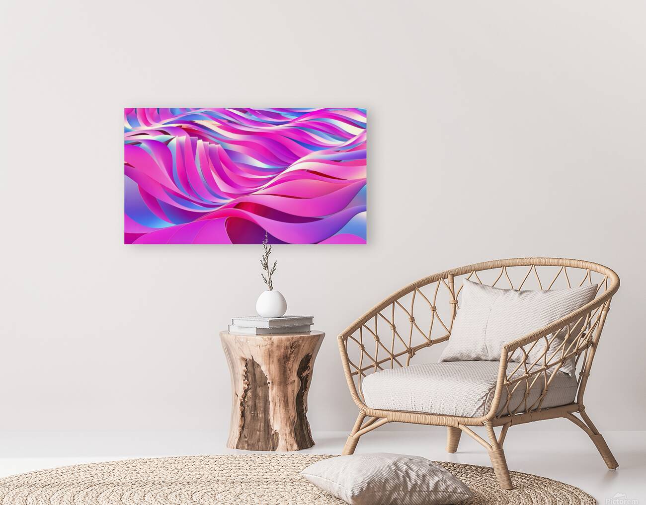 Abstract wave background Reproduction