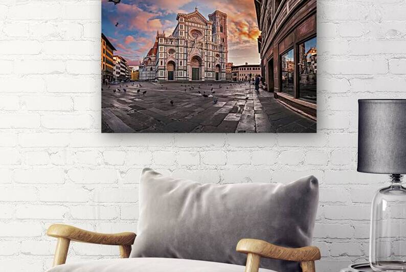 Famous Cathedral Santa Maria del Fiore in Florenc by Lucian Dragan