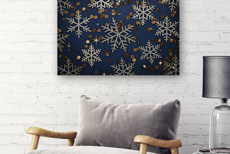 Navy christmas background with snowflakes and gol 1722607537.7658 by Lucian Dragan